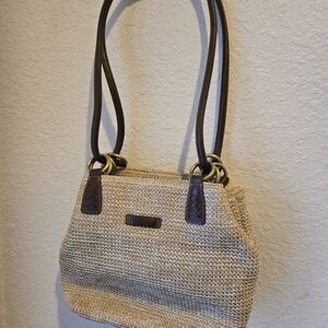 Chic Beige and Brown Women's Shoulder Bag